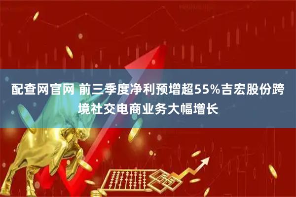 配查网官网 前三季度净利预增超55%吉宏股份跨境社交电商业务大幅增长